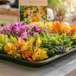 fleurs comestibles prêtes à être cuisinées