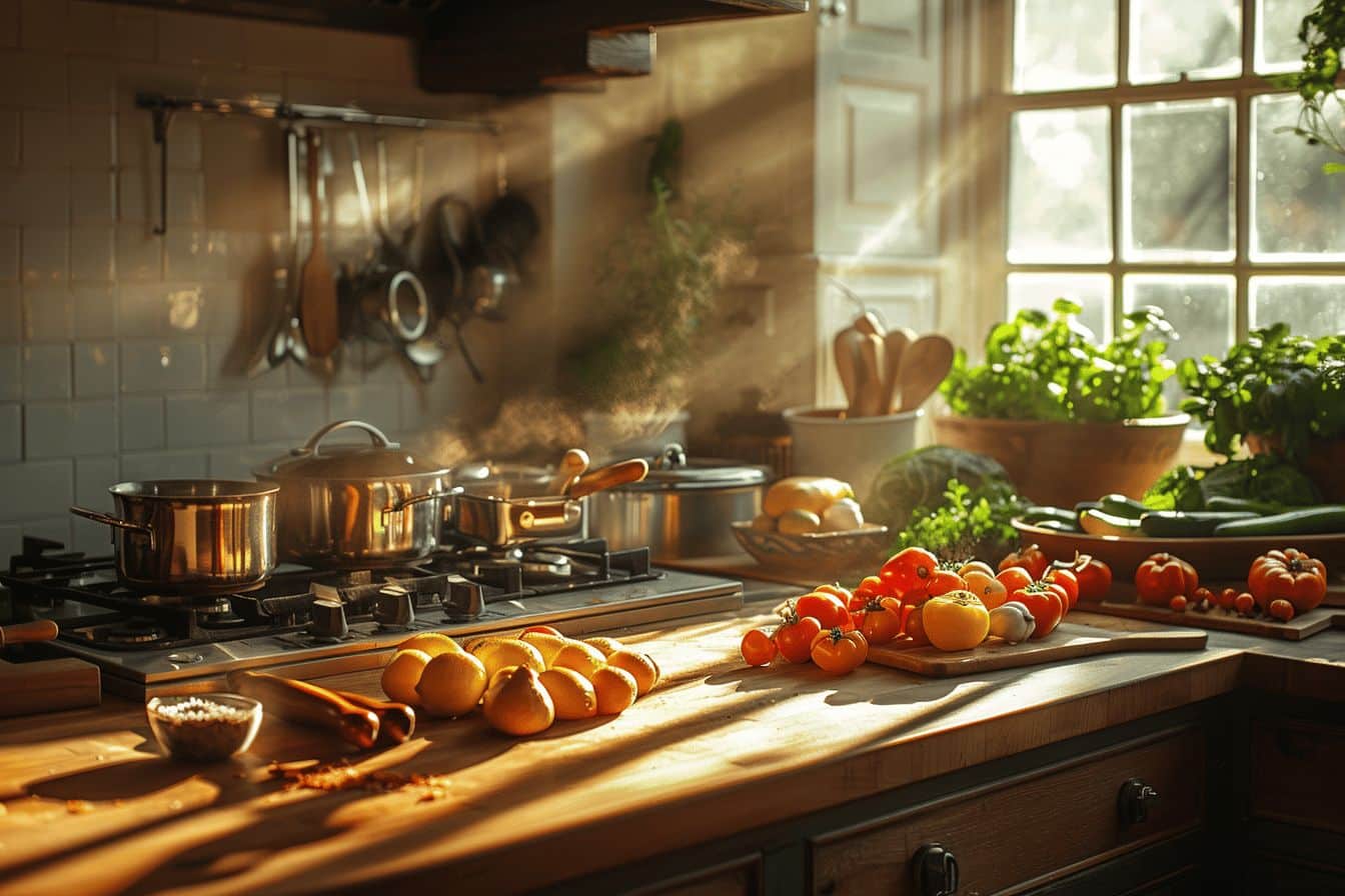 Étudiant en cuisine réfléchissant à son avenir professionnel