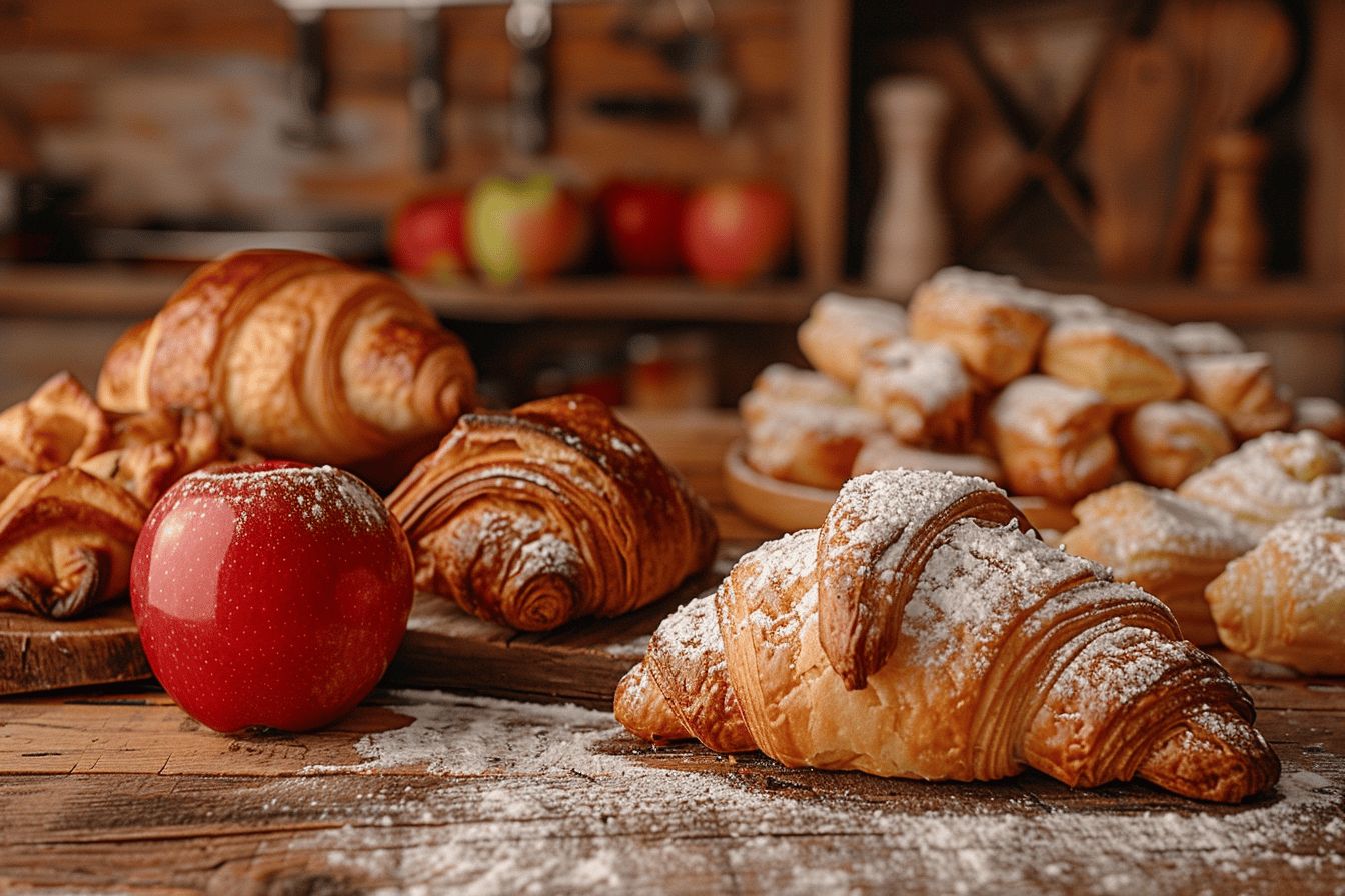 Vaste choix de délicieuses viennoiseries maison